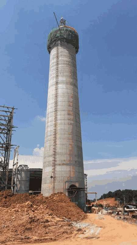 淮北新建80米砖烟筒 现代工程建设的技术与意义